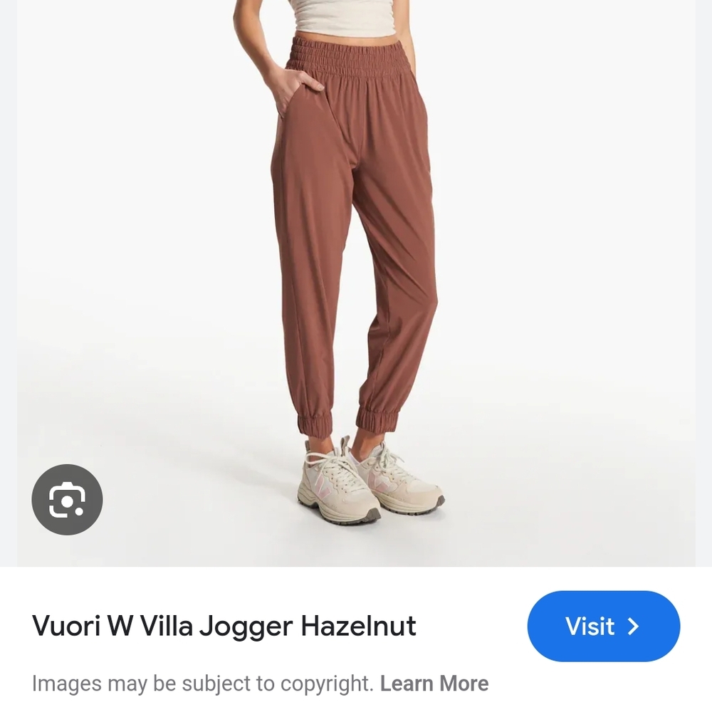Vuori Women's Hazelnut Jogger Pants M